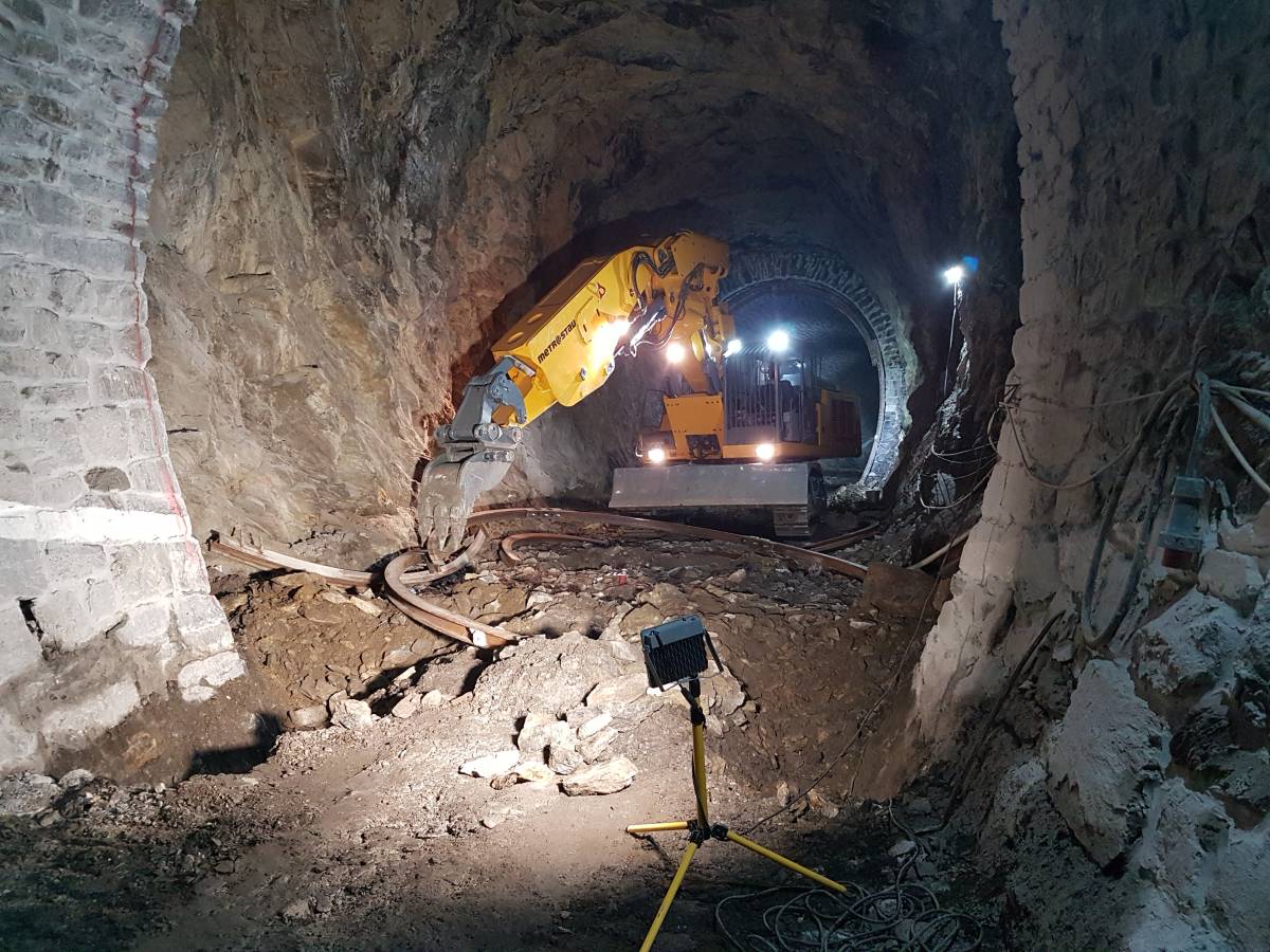 Rekonstrukce ostění tunelu